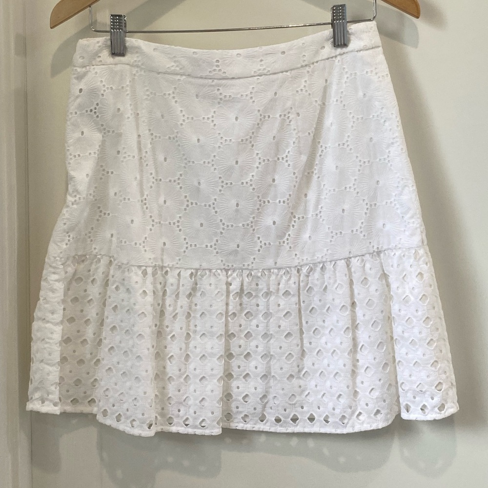 Brooks Brother white eyelet skirt